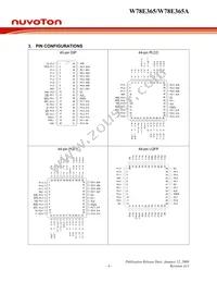W78E365A40DL Datasheet Page 4