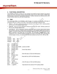 W78E365A40DL Datasheet Page 7