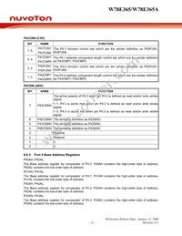 W78E365A40DL Datasheet Page 13