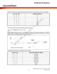 W78E365A40DL Datasheet Page 19