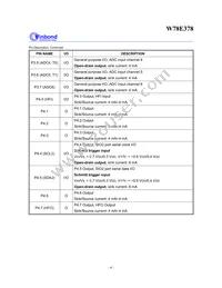 W78E378 Datasheet Page 6