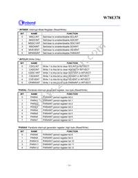 W78E378 Datasheet Page 14