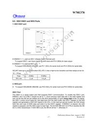 W78E378 Datasheet Page 17