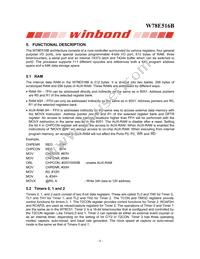 W78E516B40PL Datasheet Page 6