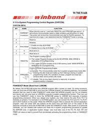 W78E516B40PL Datasheet Page 16