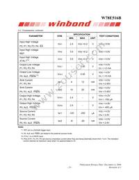 W78E516B40PL Datasheet Page 23