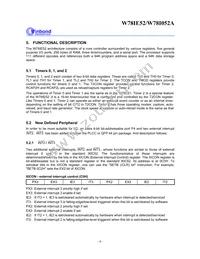 W78I052A24PL Datasheet Page 6