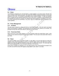 W78I052A24PL Datasheet Page 10