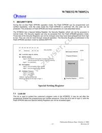 W78I052A24PL Datasheet Page 13