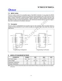 W78I052A24PL Datasheet Page 14