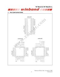 W78L051A24PL Datasheet Page 3