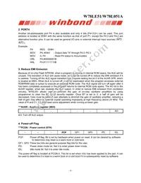 W78L051A24PL Datasheet Page 6