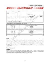 W78L051A24PL Datasheet Page 8