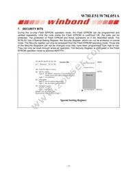 W78L051A24PL Datasheet Page 12