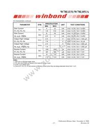 W78L051A24PL Datasheet Page 15