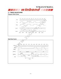 W78L051A24PL Datasheet Page 18