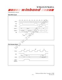 W78L051A24PL Datasheet Page 19