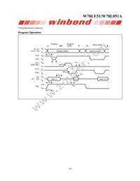 W78L051A24PL Datasheet Page 20