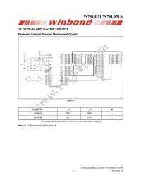 W78L051A24PL Datasheet Page 21