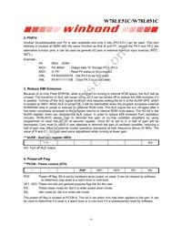 W78L051C24PL Datasheet Page 6