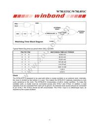 W78L051C24PL Datasheet Page 8