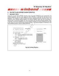 W78L051C24PL Datasheet Page 10