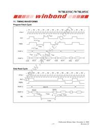 W78L051C24PL Datasheet Page 17