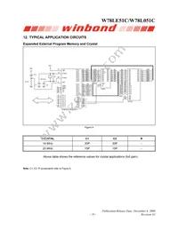 W78L051C24PL Datasheet Page 19