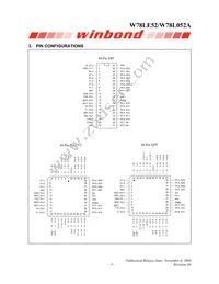 W78L052A24PL Datasheet Page 3