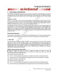 W78L052A24PL Datasheet Page 5
