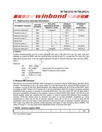 W78L052A24PL Datasheet Page 6