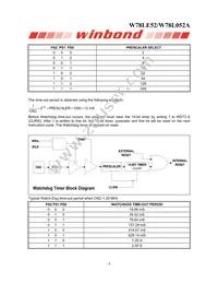 W78L052A24PL Datasheet Page 8