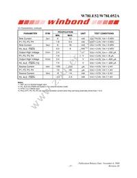 W78L052A24PL Datasheet Page 15