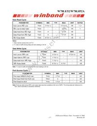 W78L052A24PL Datasheet Page 17