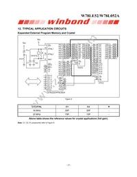 W78L052A24PL Datasheet Page 22