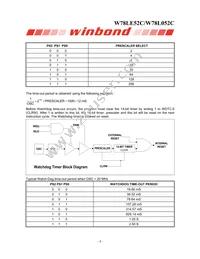W78L052C24PL Datasheet Page 8