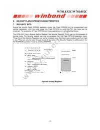 W78L052C24PL Datasheet Page 10