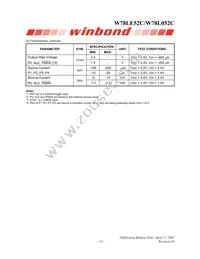 W78L052C24PL Datasheet Page 13