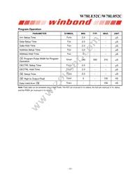 W78L052C24PL Datasheet Page 16