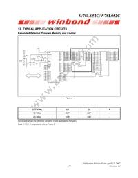 W78L052C24PL Datasheet Page 19