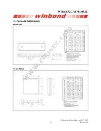 W78L052C24PL Datasheet Page 21