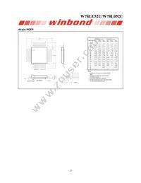 W78L052C24PL Datasheet Page 22