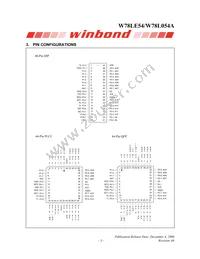 W78L054A24PL Datasheet Page 3