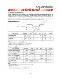 W78L054A24PL Datasheet Page 16