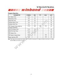 W78L054A24PL Datasheet Page 18