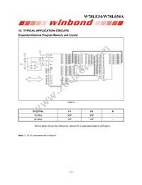 W78L054A24PL Datasheet Page 22