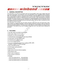 W78L054C24PL Datasheet Page 2