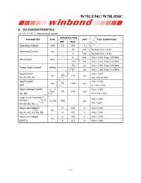 W78L054C24PL Datasheet Page 12