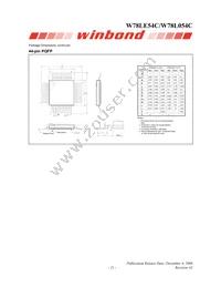 W78L054C24PL Datasheet Page 21