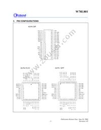 W78L801A24FL Datasheet Page 3